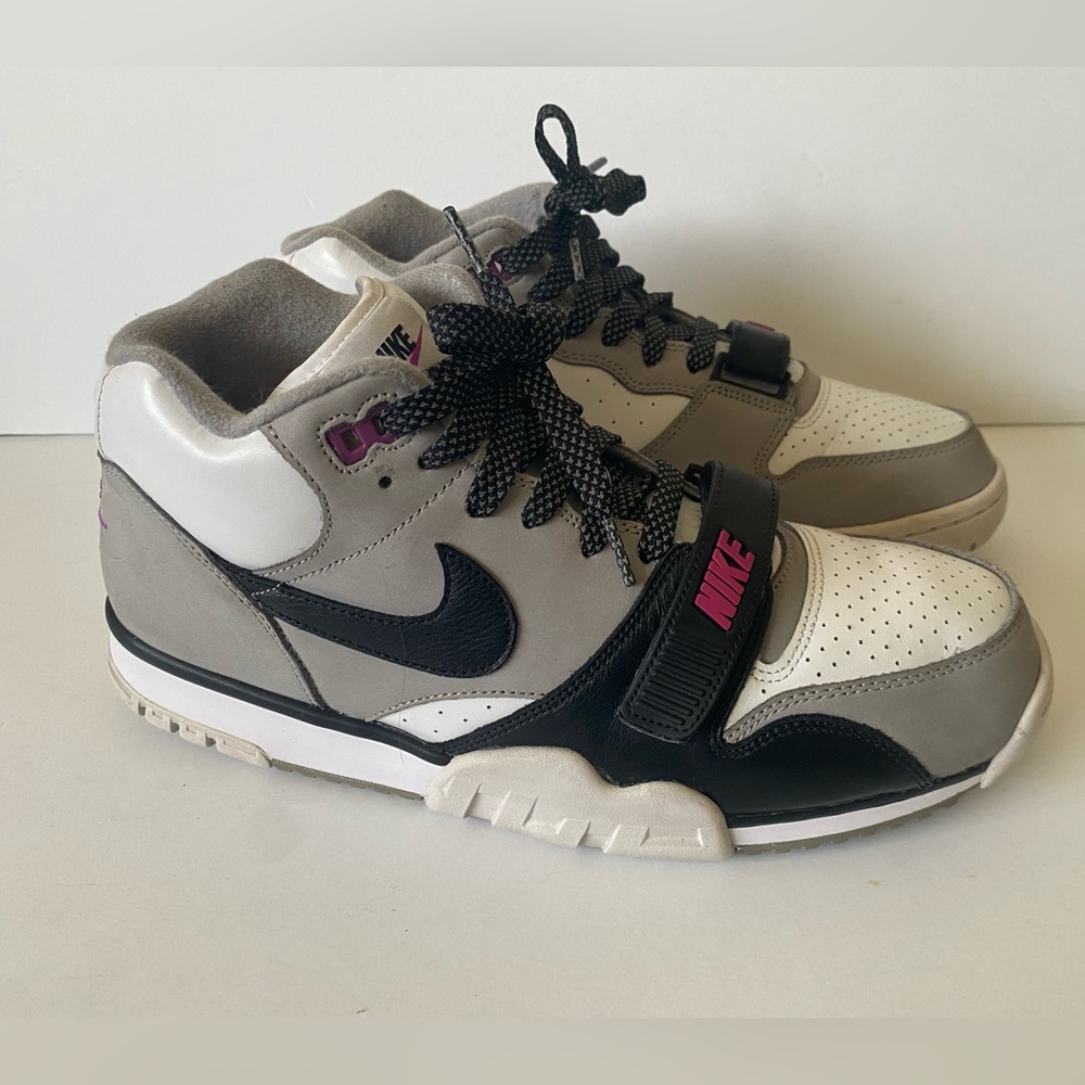 Nike High-Top Sneakers in Black, White, and Gray